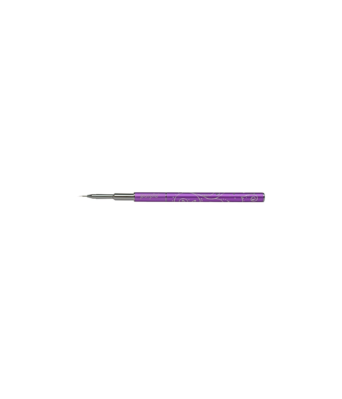 PURPLE PINCEL NYLON MICRO NAIL ART 000 METAL HANDLE