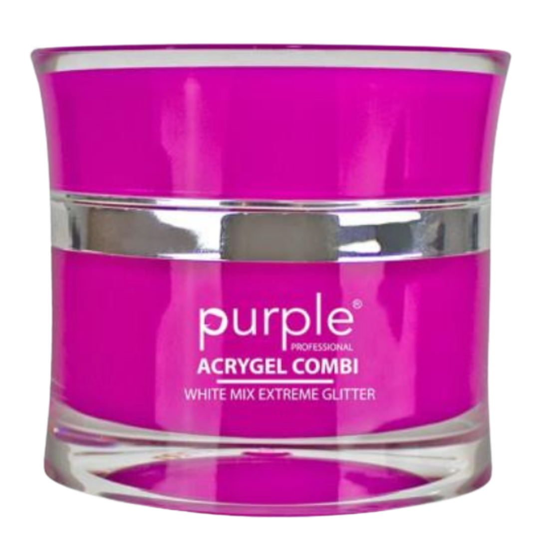 Acrygel Combi White Mix Extreme Glitter- 50gr